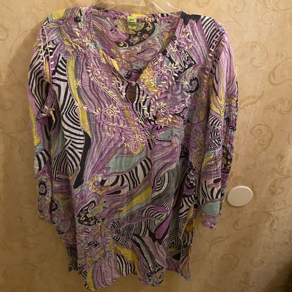 Long multicolored tunic